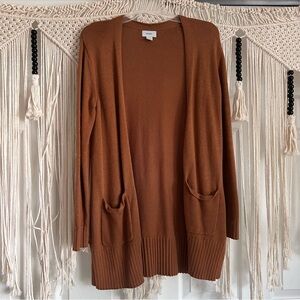 Old Navy Cinnamon Brown Open-Front Cardigan size M